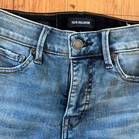 True Religion Halle 25W medium wash Straight Leg Womens Jeans - Picture 3 of 10